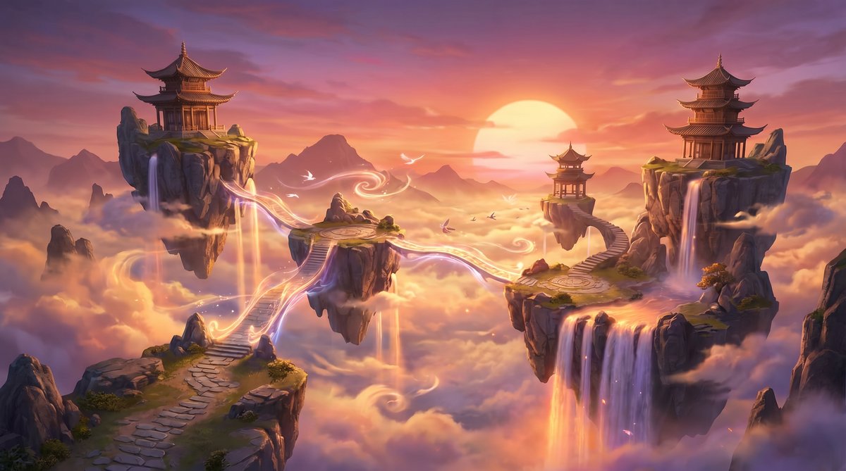 媚黑视频演示：仙境场景制作